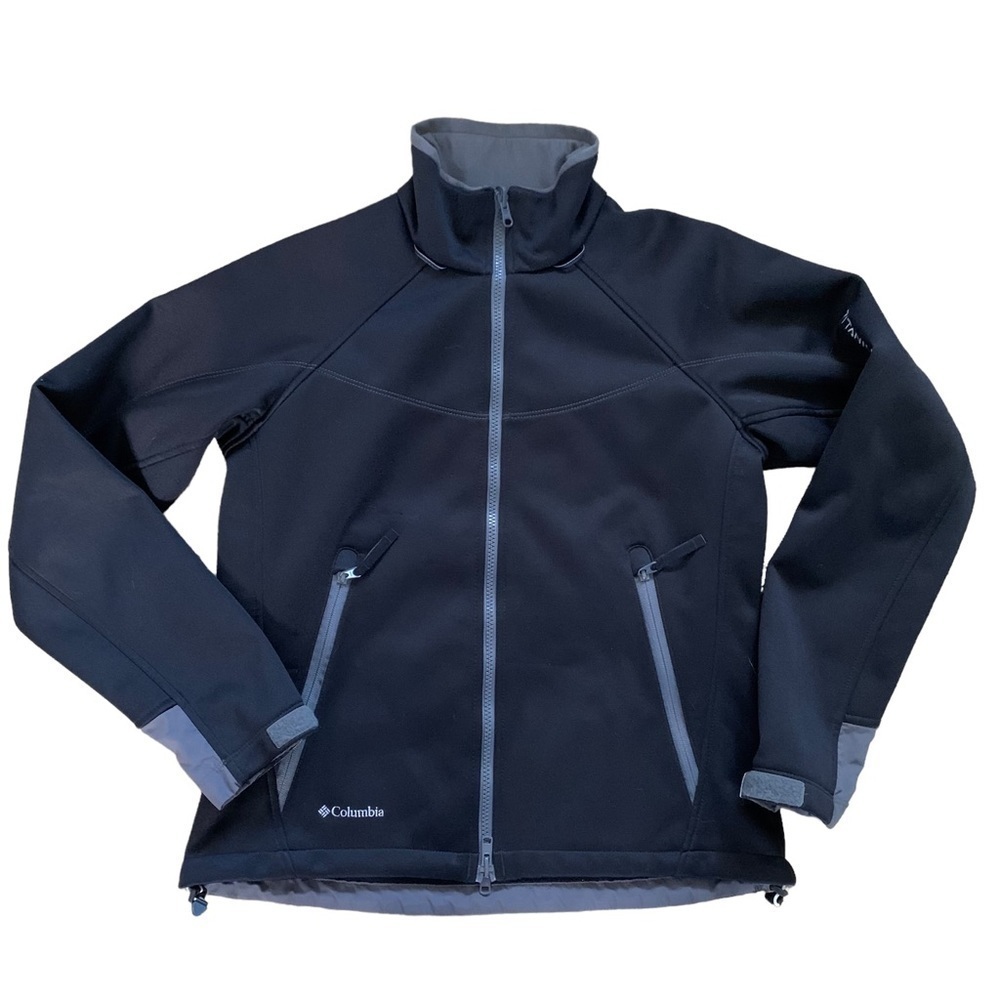 Columbia Titanium Interchange Fleece Lined Women’s Jacket Size Medium In Black